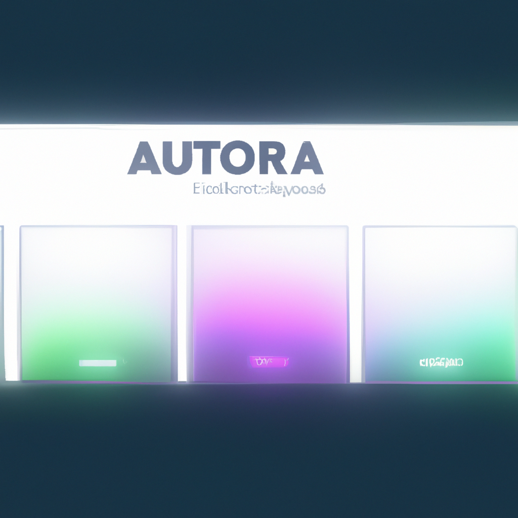 Коллаж ключевых экранов платформы Aurora One, высокое качество, наглядное руководство